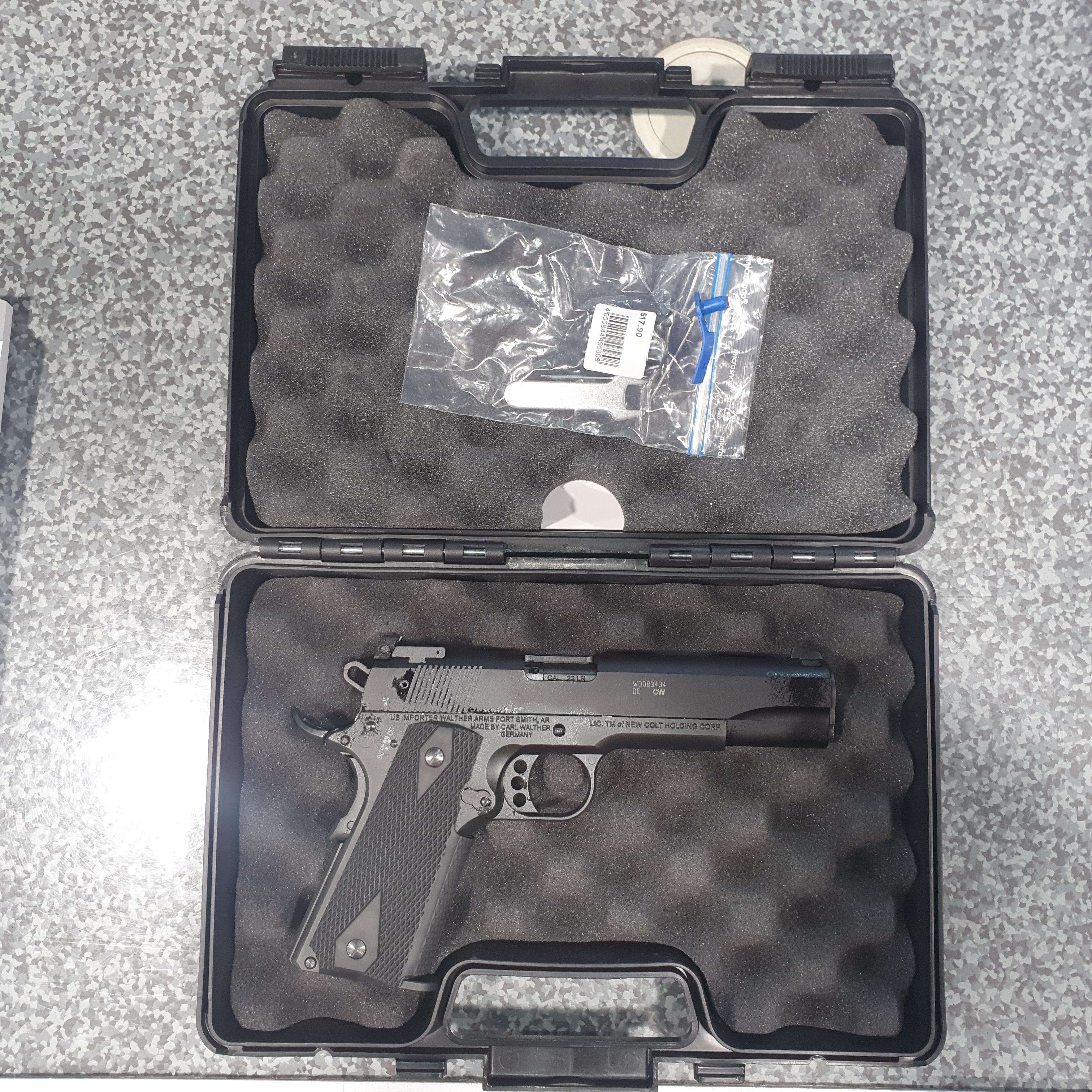 Walther Colt Gold Cup .22LR w/ original case and papers